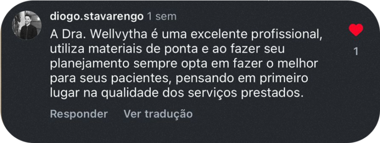 Feedback Dra Wellvytha Freitas