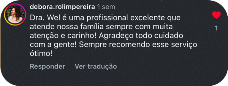 Feedback Dra Wellvytha Freitas